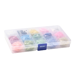 Perline di vetro 180g 15 colori&nbsp;SEED-JQ0003-01B-3mm