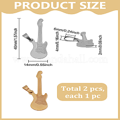 2 шт. 2-цветное ионное покрытие (IP) из нержавеющей стали 304 подвески&nbsp;STAS-LP0003-75