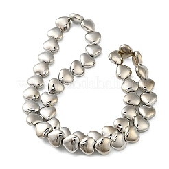 Стеклянные бусины с гальваническим покрытием  EGLA-H109-12D-03