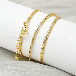 Женские ожерелья из латунной цепочки толщиной 2.8 мм NJEW-K271-16G