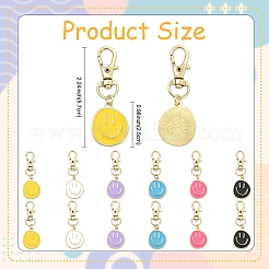 Подвесные украшения из эмали из сплава 6 шт.&nbsp;HJEW-YW00189