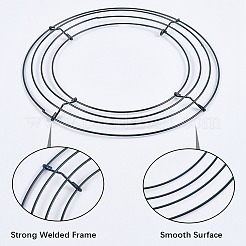 2 шт. круглые железные рамки для венков&nbsp;AJEW-SP0002-94