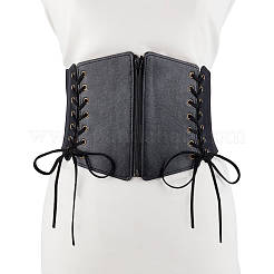 1 Stück elastischer Gürtel aus Kunstleder für Damen&nbsp;AJEW-CL0002-90