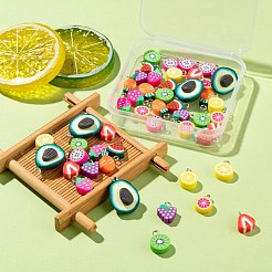 Кулоны из полимерной глины ручной работы 50шт. CLAY-ZZ0001-002