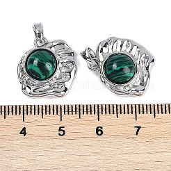 Синтетического малахита подвески&nbsp;KK-U043-43P-D