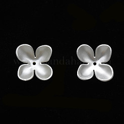 Cappucci di perline in plastica imitazione perla con vernice spray&nbsp;MACR-S245-17