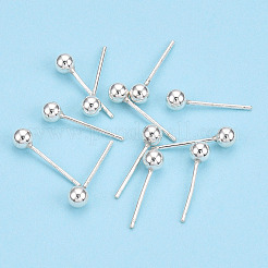 925 круглая серебряная серьга-пусет STER-T005-01D