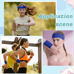 Рукава на локтях и повязка на голову из полиэстера AJEW-WH20010-49A