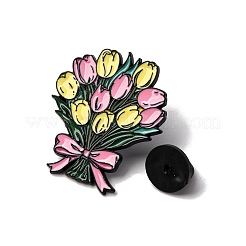 Эмалевые булавки в виде цветка тюльпана JEWB-P050-03D-EB