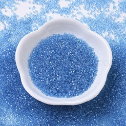 MIYUKIデリカビーズ  シリンダー  日本製シードビーズ  11/0  （db0113)透明な青い光沢  1.3x1.6mm  穴：0.8mm  約2000PCS /ボトル  10 G /ボトル&nbsp;SEED-JP0008-DB0113