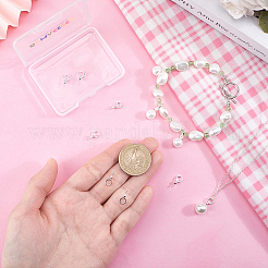 12 шт. 925 серебряных шурупа для крепления колышков&nbsp;STER-GO0001-54