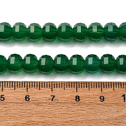 Натуральный зеленый бисер пряди оникс Агат G-P587-D16-03