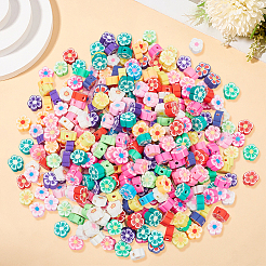 400шт ручной работы из полимерной глины цветок цветок сливы бусины&nbsp;CLAY-SP0001-17