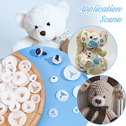 1 комплект пластиковых шайб для глаз FIND-PH0018-38