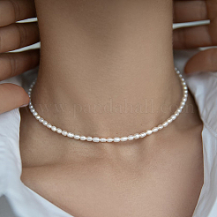 Ожерелья из стерлингового серебра и пресноводного жемчуга для женщин RY7291-3