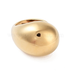 Кольца из нержавеющей стали 304 с ионным покрытием в форме капли для женщин&nbsp;RJEW-K270-01A-G