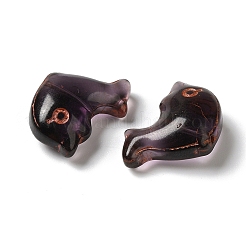 Прозрачные бусины лэмпворк&nbsp;LAMP-P065-05A-08