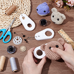 Акриловые безопасные инструменты для измерения размера глаз&nbsp;AJEW-BC0008-29A