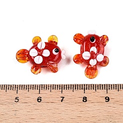 Нити бугорчатых бусин ручной работы в технике лэмпворк&nbsp;LAMP-T021-25H