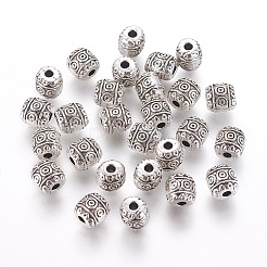 Tibetischen Stil Legierung Barrel Perlen&nbsp;LS-TIBEB-5178-AS-NR