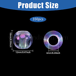 350шт акриловые европейские бусины MACR-CA0001-44