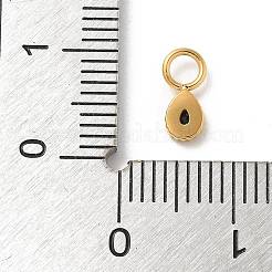 Ионное покрытие (ip) нержавеющая сталь 304 с подвесками из стразов&nbsp;STAS-G351-18G-01