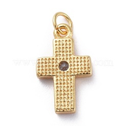 Маленькие подвески в виде креста из кубического циркония KK-G363-03G-06