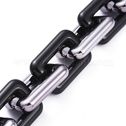 Chaînes de câble en plastique ccb faites à la main&nbsp;AJEW-JB00666-04
