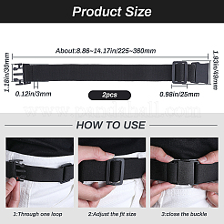 Эластичный невидимый пояс из полиэстера AJEW-WH0348-287