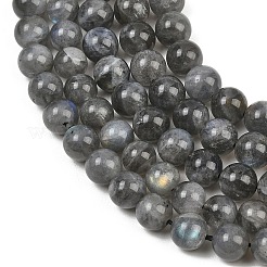 Chapelets de perles en labradorite naturelle &nbsp;G-P336-19-8mm-01