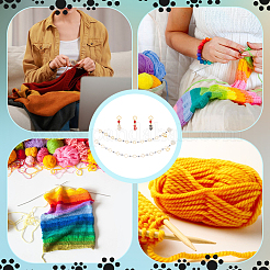 Strickende Reihenzählerketten aus Acrylperlen&nbsp;HJEW-NB00098