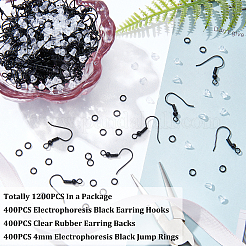 400 шт. Железные крючки для серег DIY-PH0009-59