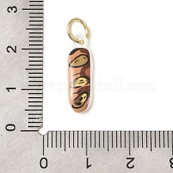 Anhänger aus Messing mit Backfarbe&nbsp;KK-C171-01A