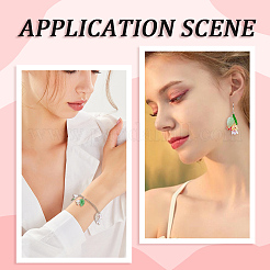 100шт 5 цвета подвески ручной работы лэмпворк&nbsp;LAMP-PA0001-34