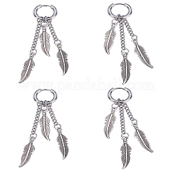 4 шт. серьги-кольца из нержавеющей стали для женщин&nbsp;EJEW-LP0001-56