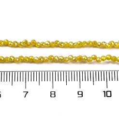 Прозрачные стеклянные бусины гальваническим пряди&nbsp;EGLA-H107-01A-B06