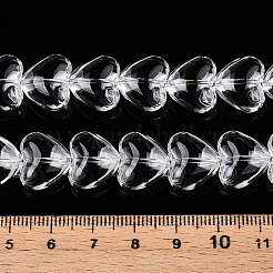 Прозрачные стеклянные бусины нити&nbsp;GLAA-T023-13B