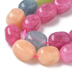 Окрашенные природные малайзии нефрита бисер нитей G-P528-I12-01