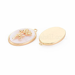 Ciondoli floreali nascita in ottone&nbsp;LS-KK-S364-287