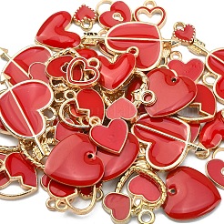 50шт 10 стиля подвески из сплава с эмалью&nbsp;ENAM-CJ0002-85