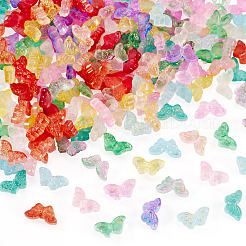 120 Stück 12 Farben transparent gespritzte Glasperlen&nbsp;GLAA-TA0003-86