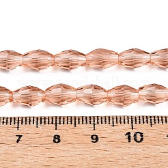 Прозрачные стеклянные бусины EGLA-A037-T6x8mm-D06