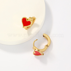 Серьги-кольца из нержавеющей стали в форме романтического сердца 201 CN6275