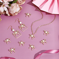 10шт стойка из латуни с подвесками из АБС-пластика KK-UN0004-98