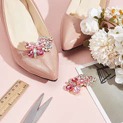 2 шт. съемные пряжки для обуви со стразами из сплава FIND-AR0004-59