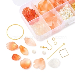 Наборы для изготовления сережек и подвесок из стекла на осеннюю тематику своими руками&nbsp;DIY-FS0008-91