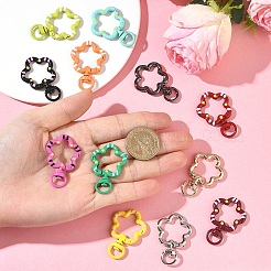 10 шт. поворотных застежек-кнопок из окрашенного распылением сплава&nbsp;FIND-YW0009-38