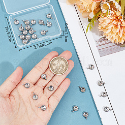 30 шт. подвески из нержавеющей стали 304 со стразами STAS-BBC0004-06