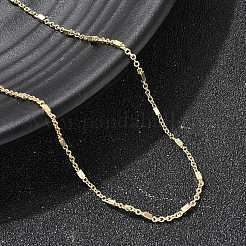 Цепочки из кубических звеньев латуни толщиной 1 мм NJEW-P341-01G