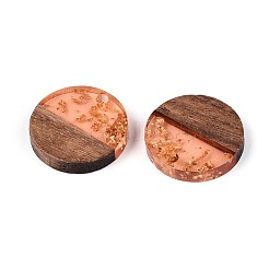 Pendentifs en bois de résine et de noyer&nbsp;RESI-T057-39B
